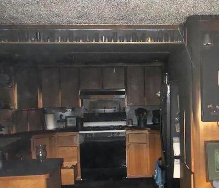 Burnt Wood Kitchen cabinets 