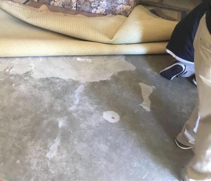SERVPRO and Customer Discover Extended Water Damage Under Carpet