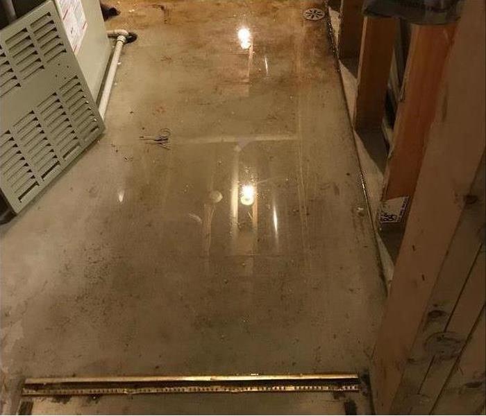 Flooded floor 